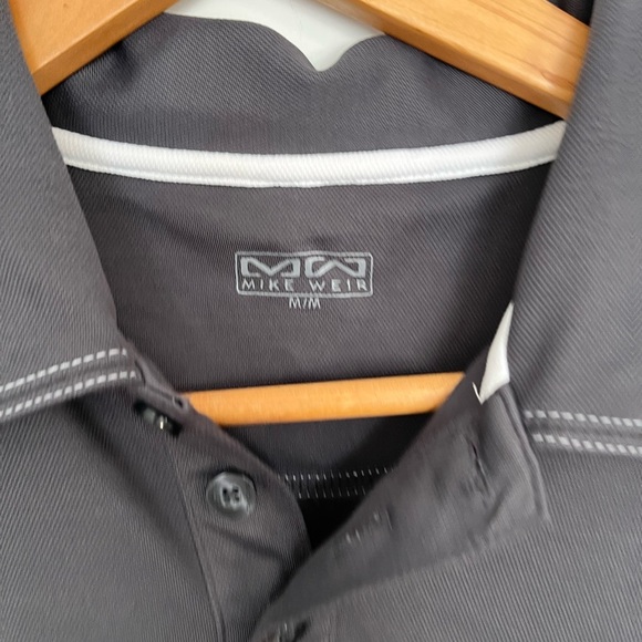 Mike Weir Men's gray Polo Shirt with White Stitching size medium - Picture 3 of 5